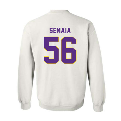 East Carolina - NCAA Football : Leivi Semaia - Classic Shersey Crewneck Sweatshirt-1