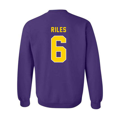 East Carolina - NCAA Football : Desirrio Riles - Classic Shersey Crewneck Sweatshirt-1