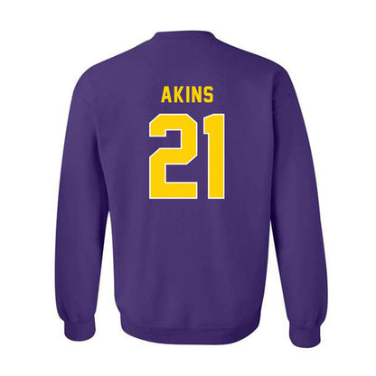 East Carolina - NCAA Football : Jonathan Akins - Classic Shersey Crewneck Sweatshirt-1