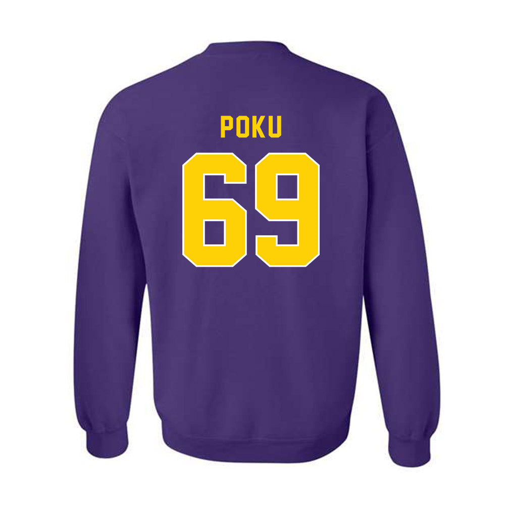 East Carolina - NCAA Football : Emmanuel Poku - Classic Shersey Crewneck Sweatshirt-1