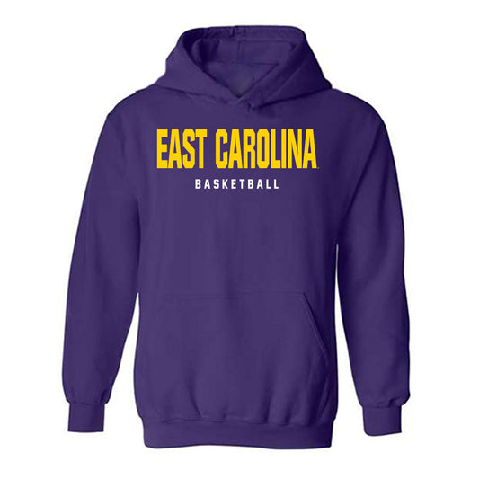 East Carolina - NCAA Men's Basketball : Eli DeLaurier - Classic Shersey Hooded Sweatshirt-0