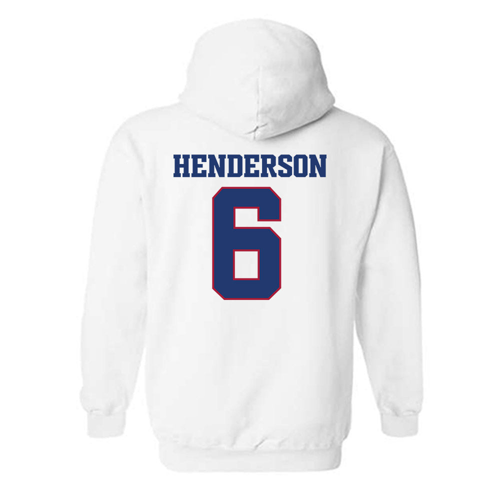Arkansas - NCAA Football : Kavion Henderson - Classic Shersey Hooded Sweatshirt-1