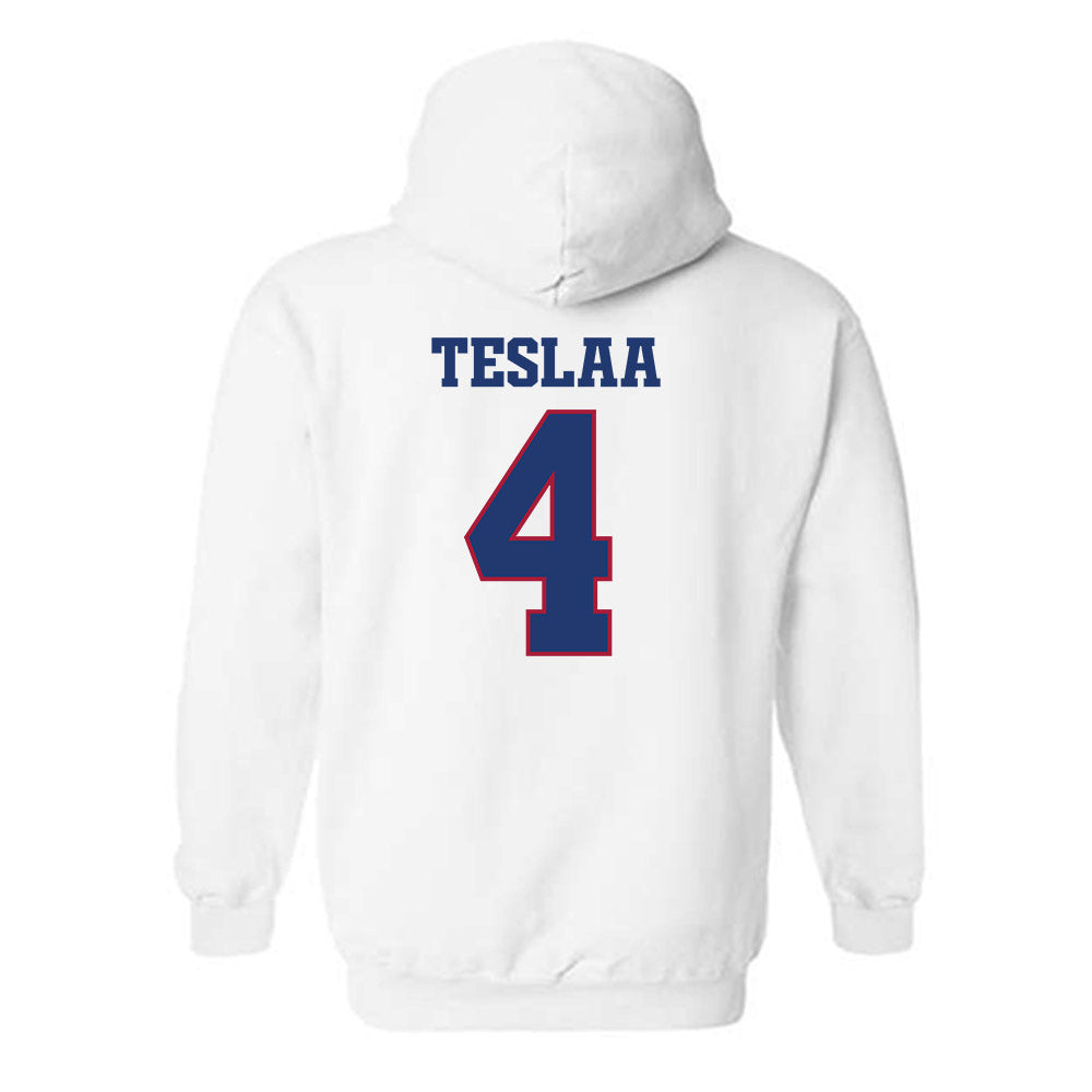 Arkansas - NCAA Football : Isaac TeSlaa - Classic Shersey Hooded Sweatshirt-1