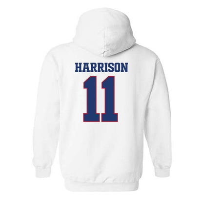Arkansas - NCAA Football : Monte Harrison - Classic Shersey Hooded Sweatshirt-1