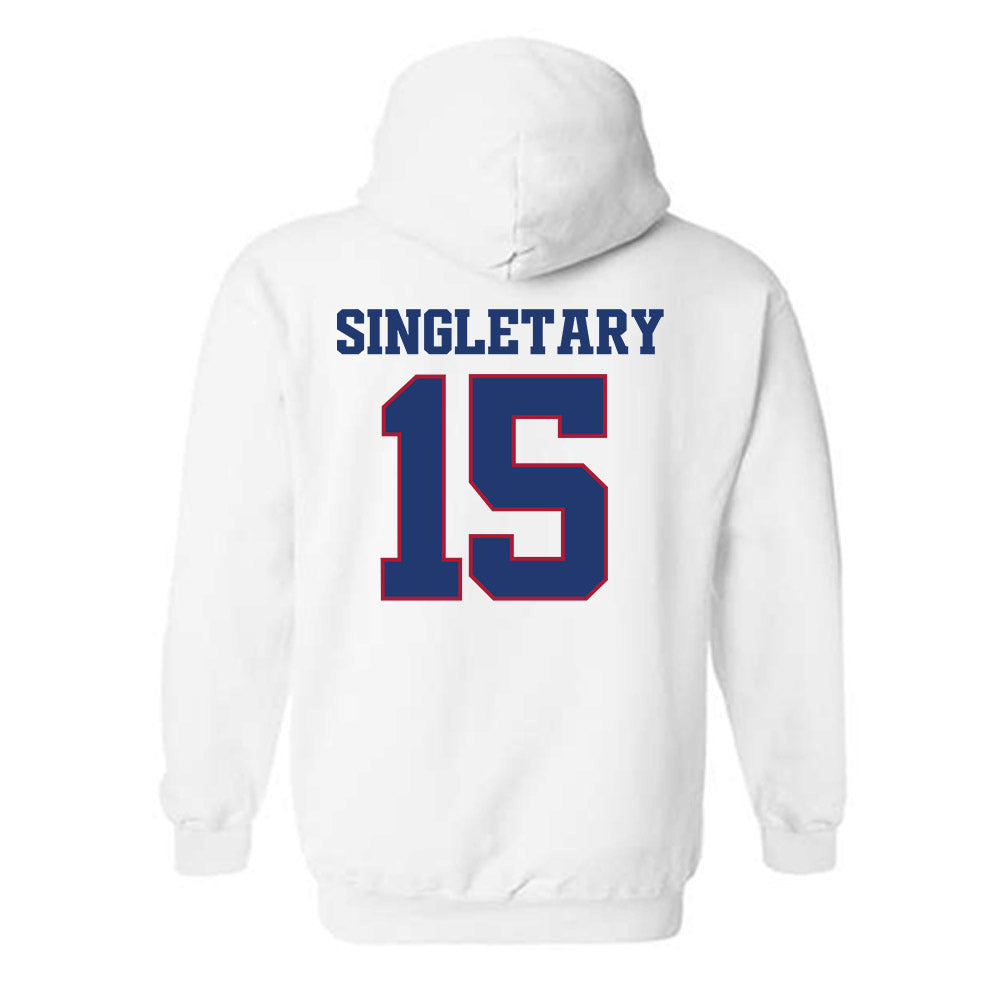 Arkansas - NCAA Football : Jaheim Singletary - Classic Shersey Hooded Sweatshirt-1