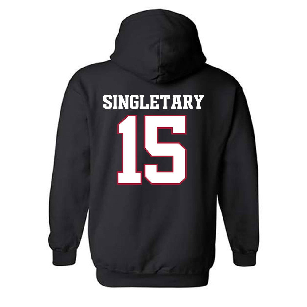 Arkansas - NCAA Football : Jaheim Singletary - Classic Shersey Hooded Sweatshirt-1