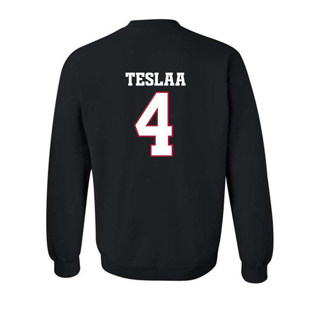 Arkansas - NCAA Football : Isaac TeSlaa - Classic Shersey Crewneck Sweatshirt-1