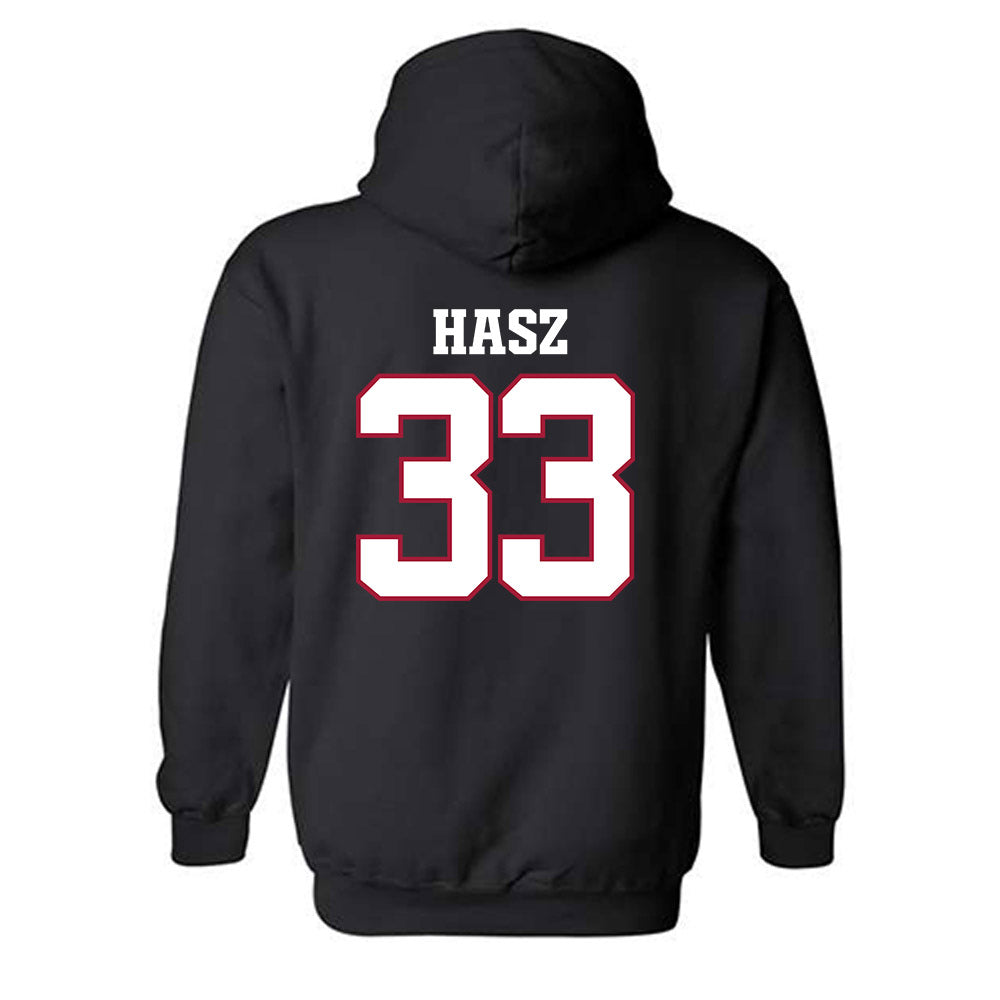 Arkansas - NCAA Football : Dylan Hasz - Classic Shersey Hooded Sweatshirt-1