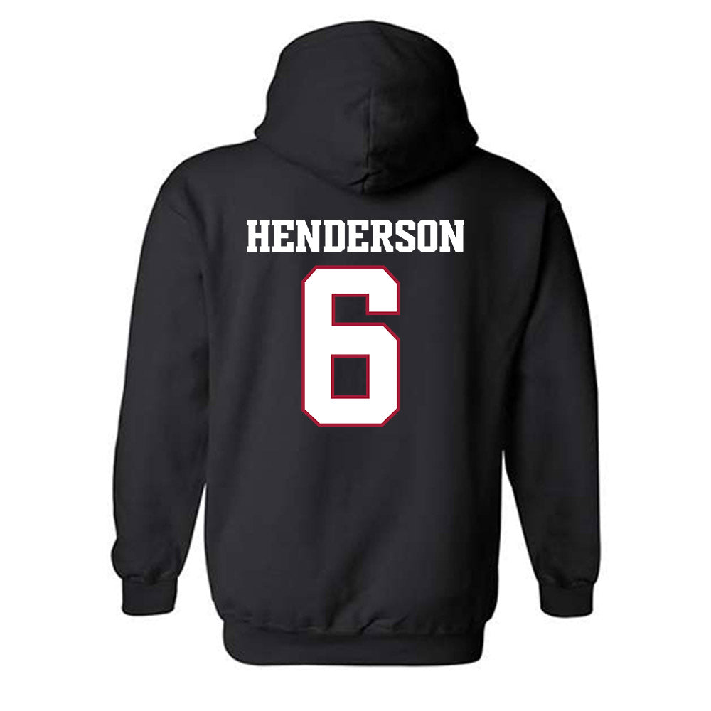 Arkansas - NCAA Football : Kavion Henderson - Classic Shersey Hooded Sweatshirt-1
