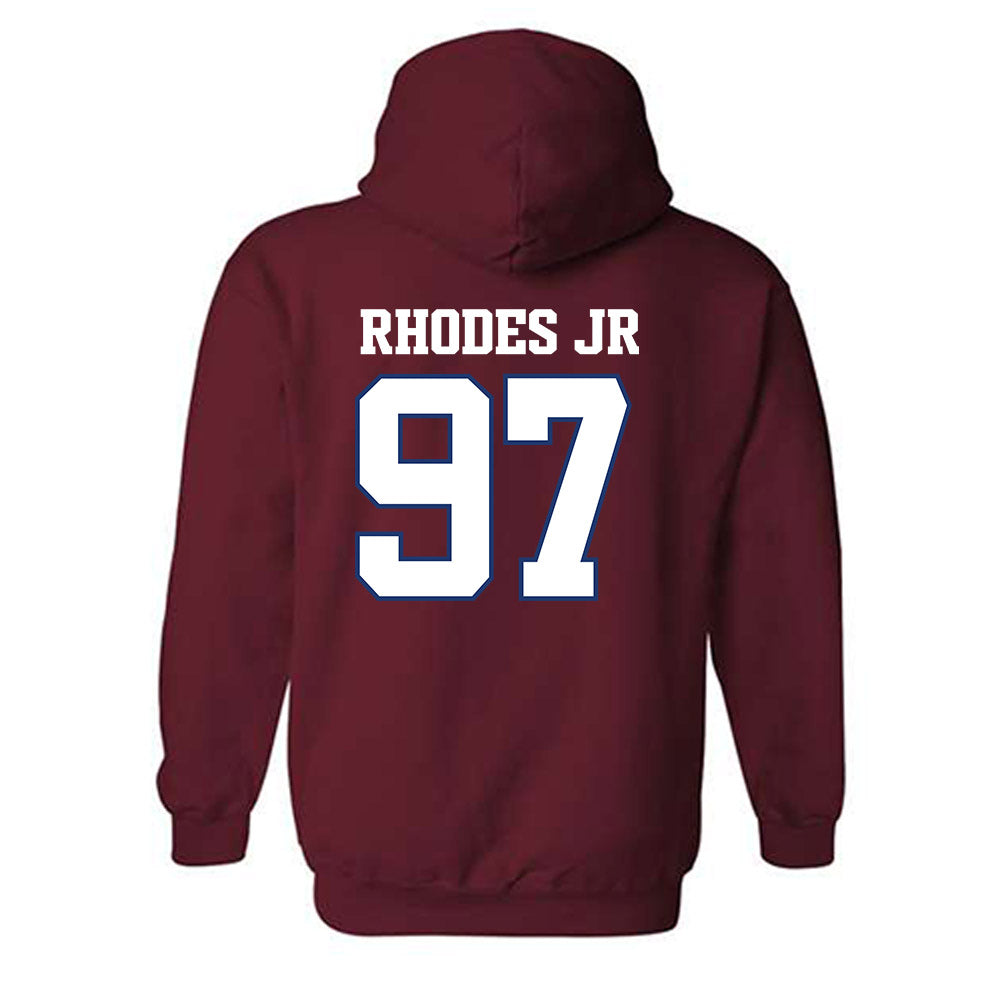 Arkansas - NCAA Football : Quincy Rhodes Jr - Classic Shersey Hooded Sweatshirt-1