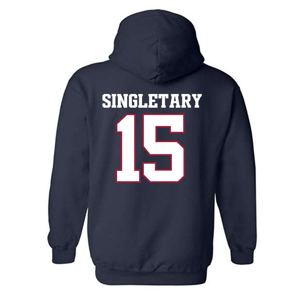 Arkansas - NCAA Football : Jaheim Singletary - Classic Shersey Hooded Sweatshirt-1