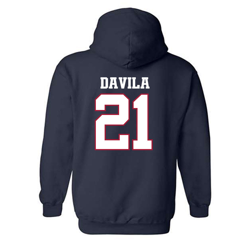 Arkansas - NCAA Football : Keshawn Davila - Classic Shersey Hooded Sweatshirt-1