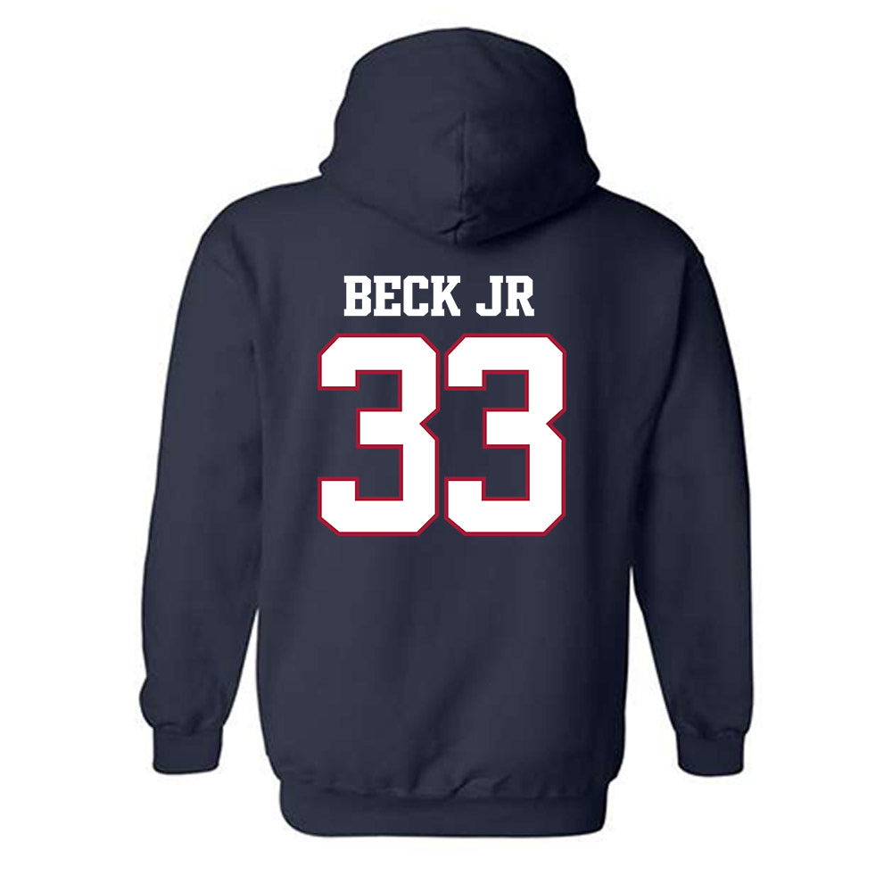 Arkansas - NCAA Football : Jeremiah Beck Jr. - Classic Shersey Hooded Sweatshirt-1