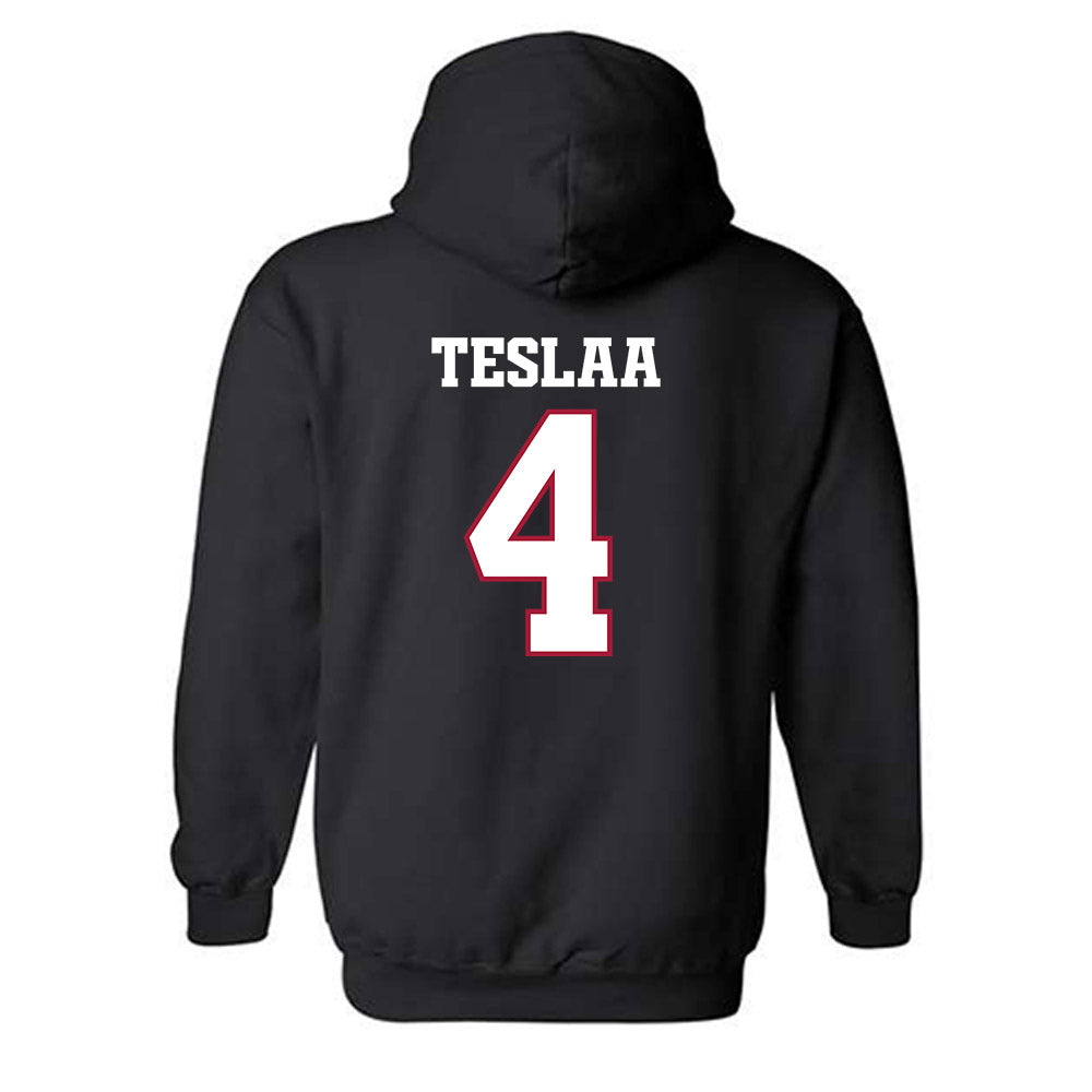 Arkansas - NCAA Football : Isaac TeSlaa - Classic Shersey Hooded Sweatshirt-1