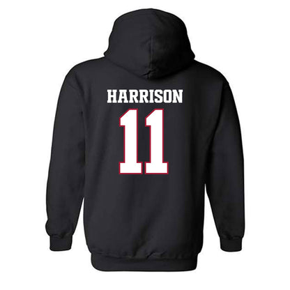 Arkansas - NCAA Football : Monte Harrison - Classic Shersey Hooded Sweatshirt-1