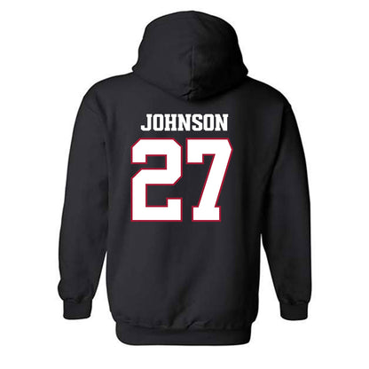 Arkansas - NCAA Football : Ahkhari Johnson - Classic Shersey Hooded Sweatshirt-1