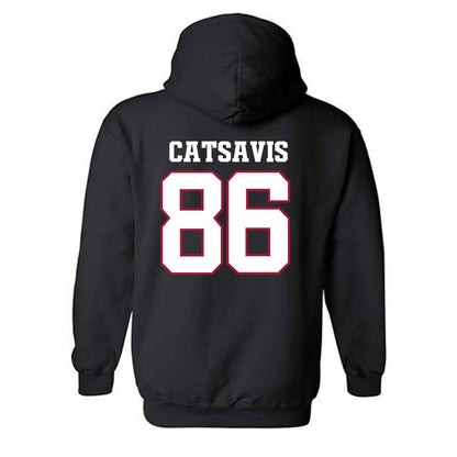 Arkansas - NCAA Football : Walker Catsavis - Classic Shersey Hooded Sweatshirt-1