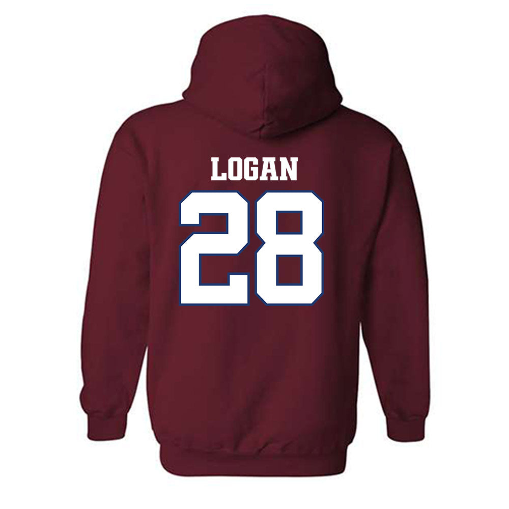 Arkansas - NCAA Football : Justin Logan - Classic Shersey Hooded Sweatshirt-1