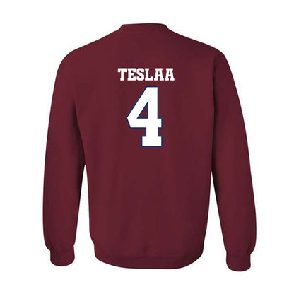 Arkansas - NCAA Football : Isaac TeSlaa - Classic Shersey Crewneck Sweatshirt-1