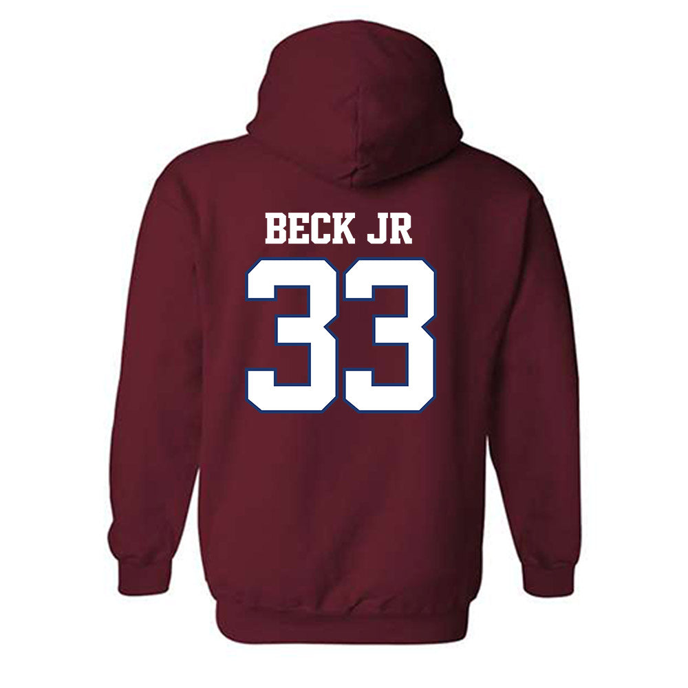Arkansas - NCAA Football : Jeremiah Beck Jr. - Classic Shersey Hooded Sweatshirt-1