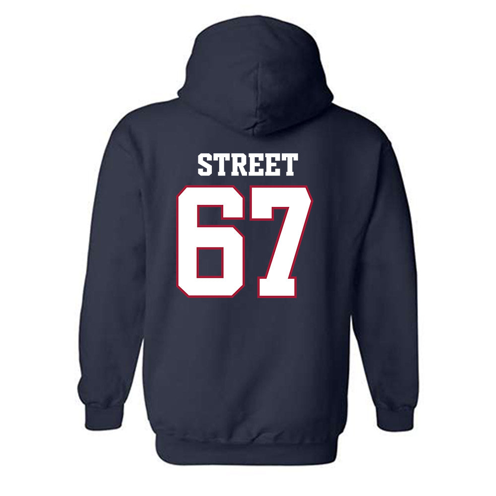 Arkansas - NCAA Football : Josh Street - Classic Shersey Hooded Sweatshirt-1