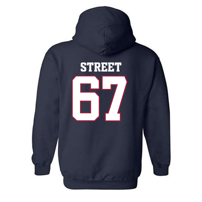 Arkansas - NCAA Football : Josh Street - Classic Shersey Hooded Sweatshirt-1