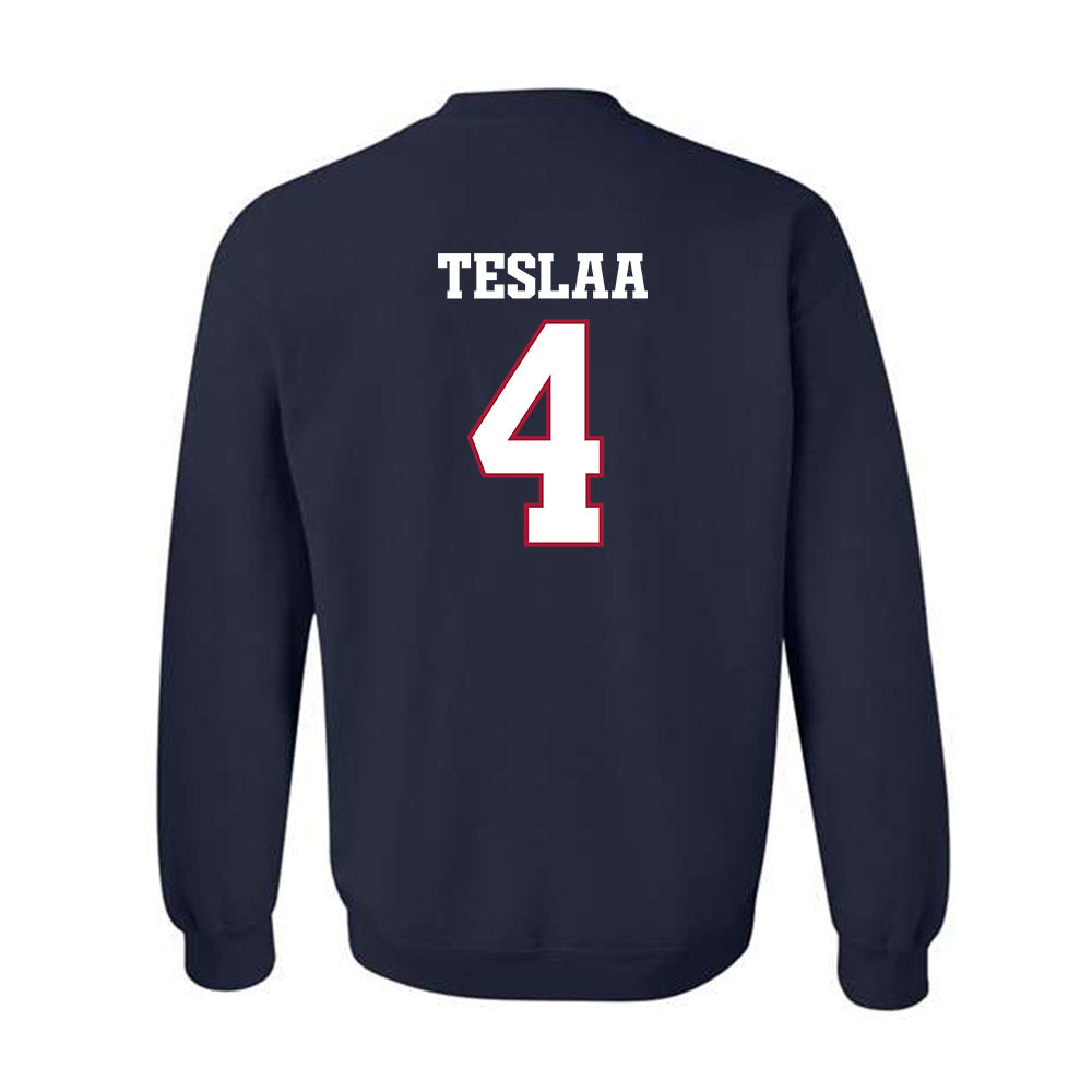 Arkansas - NCAA Football : Isaac TeSlaa - Classic Shersey Crewneck Sweatshirt-1