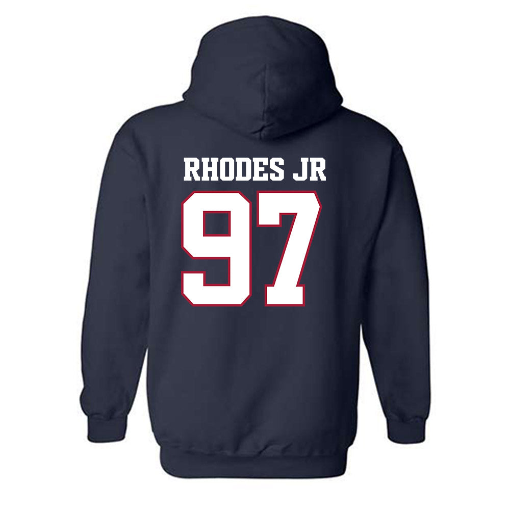 Arkansas - NCAA Football : Quincy Rhodes Jr - Classic Shersey Hooded Sweatshirt-1