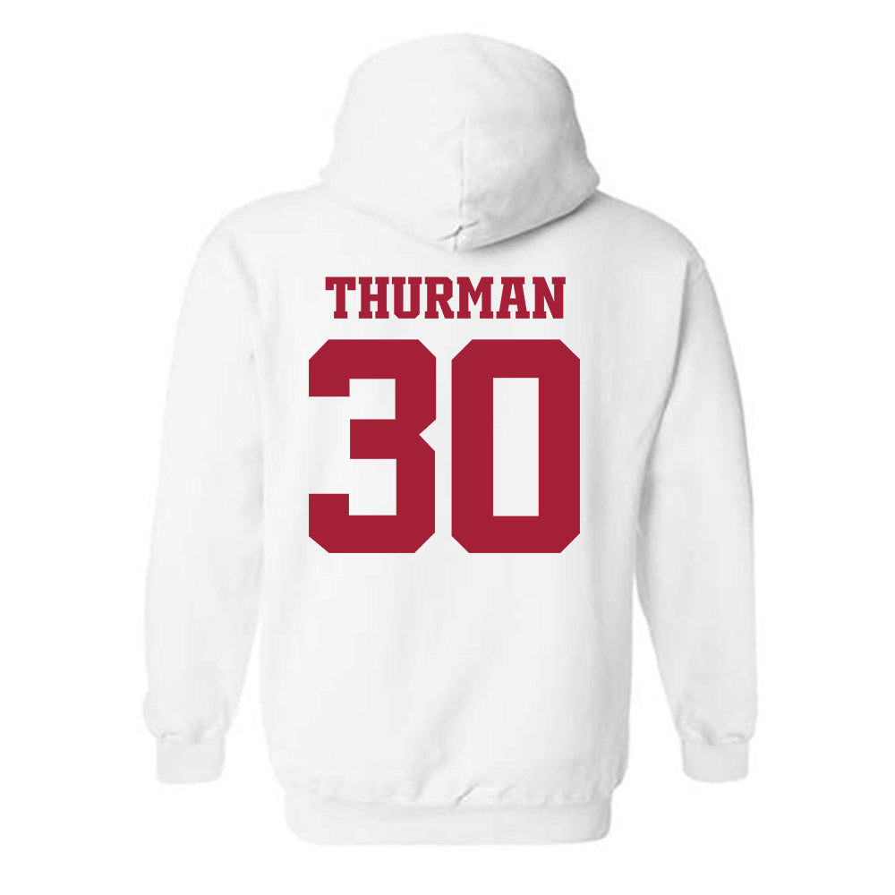 Arkansas - NCAA Women's Volleyball : Romani Thurman - 30th Anniversary Hooded Sweatshirt-1