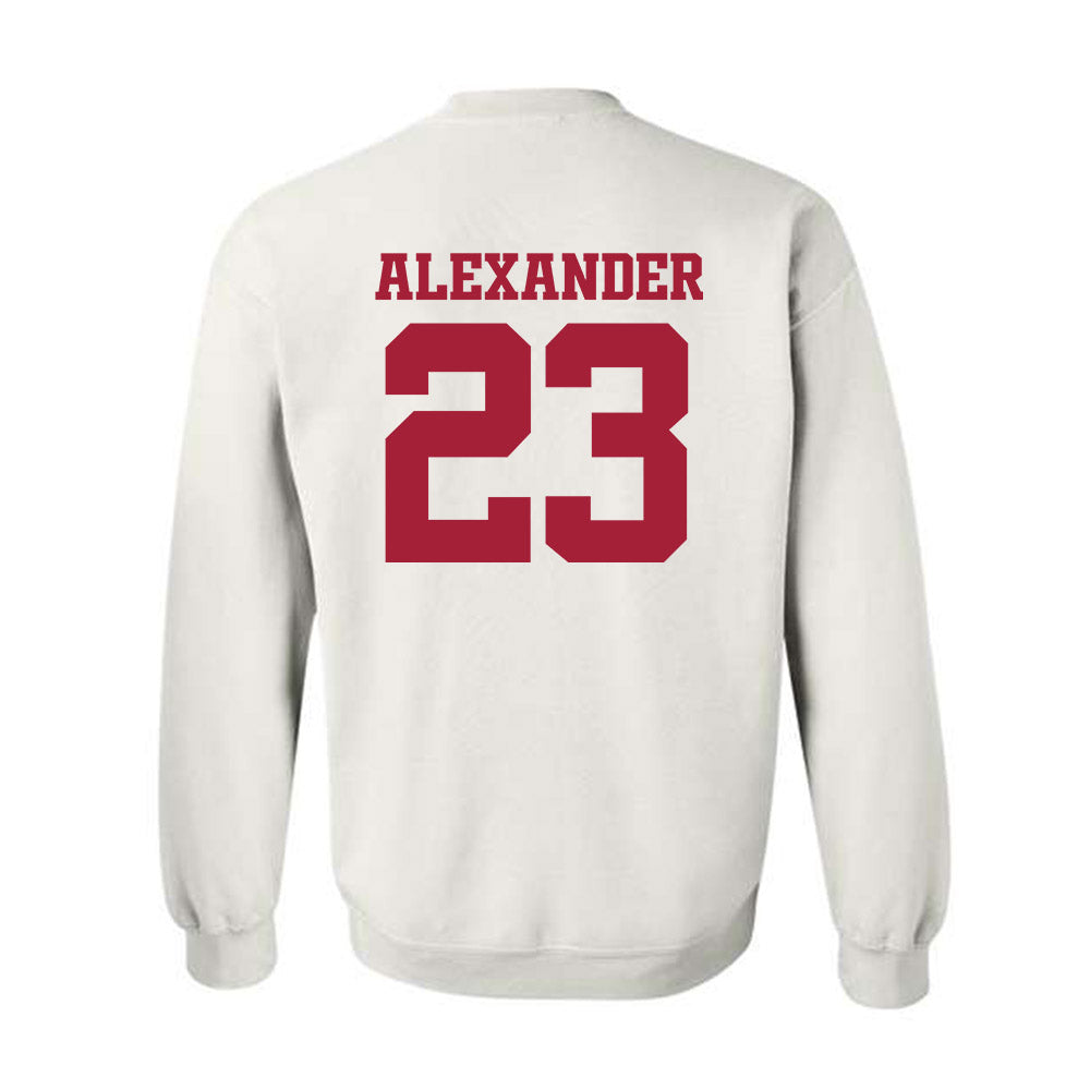 Arkansas - NCAA Women's Volleyball : Aleki Alexander - 30th Anniversary Crewneck Sweatshirt-1
