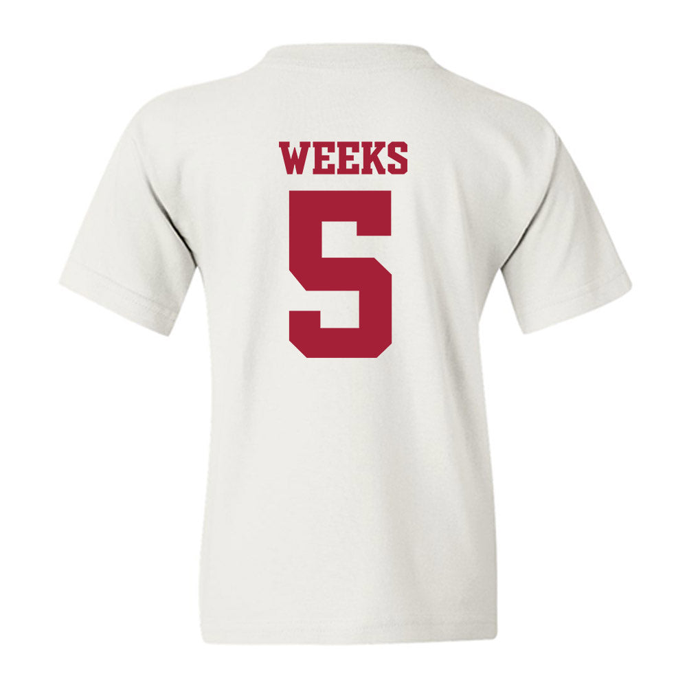 Arkansas - NCAA Women's Volleyball : Kylie Weeks - 30th Anniversary Youth T-Shirt-1