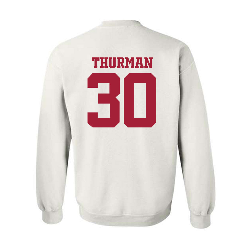 Arkansas - NCAA Women's Volleyball : Romani Thurman - 30th Anniversary Crewneck Sweatshirt-1