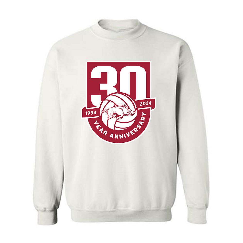 Arkansas - NCAA Women's Volleyball : Zoi Evans - 30th Anniversary Crewneck Sweatshirt-0