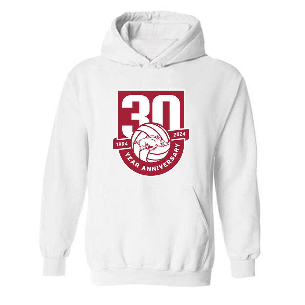 Arkansas - NCAA Women's Volleyball : Kiki Remensperger - 30th Anniversary Hooded Sweatshirt-0