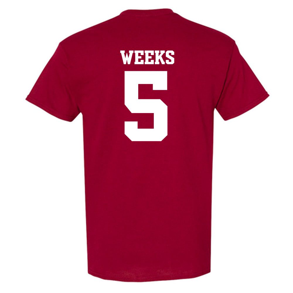 Arkansas - NCAA Women's Volleyball : Kylie Weeks - 30th Anniversary v2 T-Shirt-1