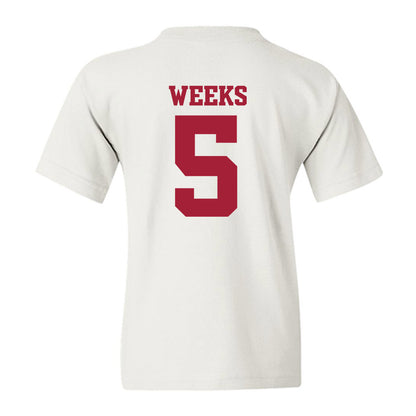 Arkansas - NCAA Women's Volleyball : Kylie Weeks - 30th Anniversary v3 Youth T-Shirt-1