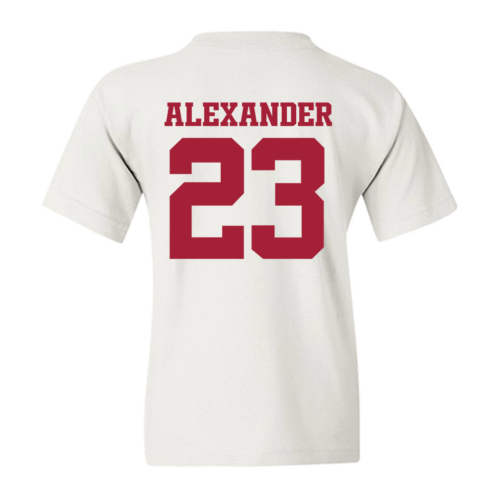 Arkansas - NCAA Women's Volleyball : Aleki Alexander - 30th Anniversary v3 Youth T-Shirt-1