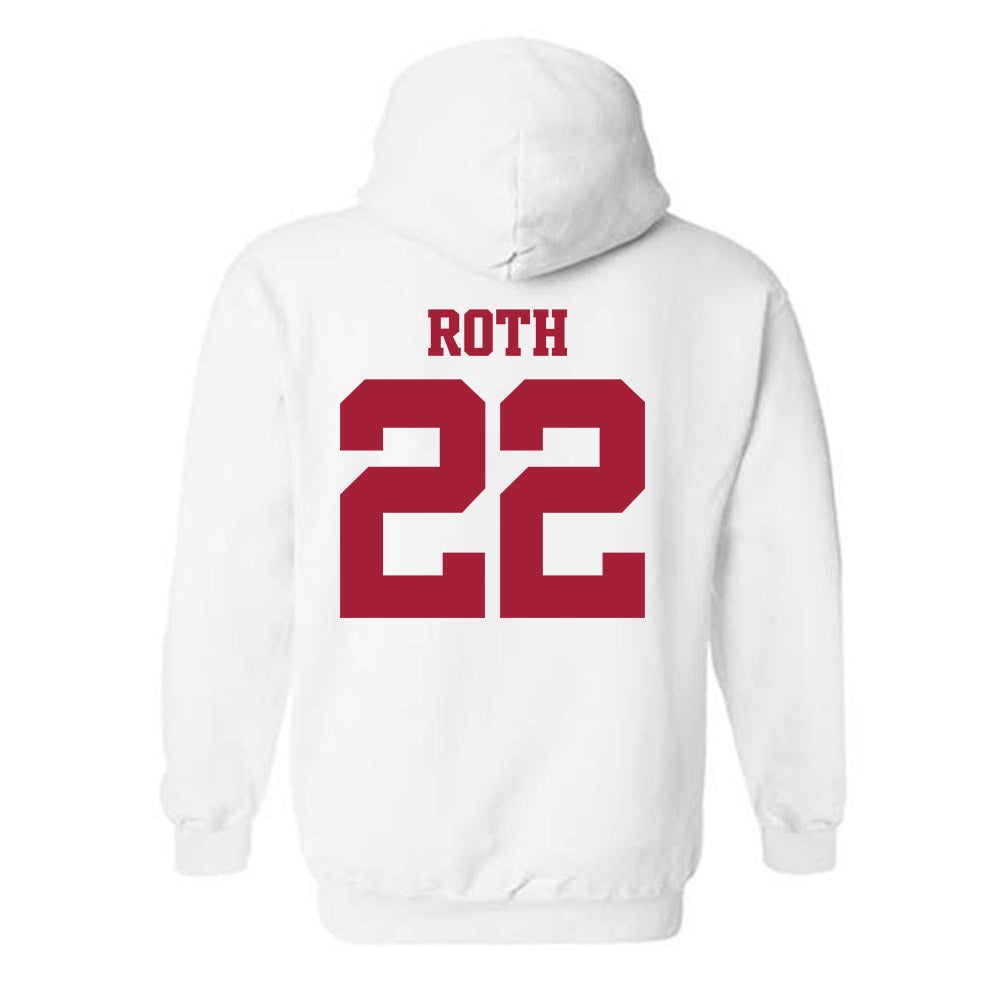Arkansas - NCAA Women's Volleyball : Ava Roth - 30th Anniversary v3 Hooded Sweatshirt-1