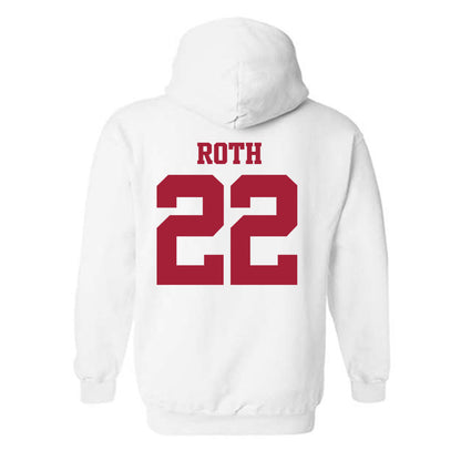 Arkansas - NCAA Women's Volleyball : Ava Roth - 30th Anniversary v3 Hooded Sweatshirt-1