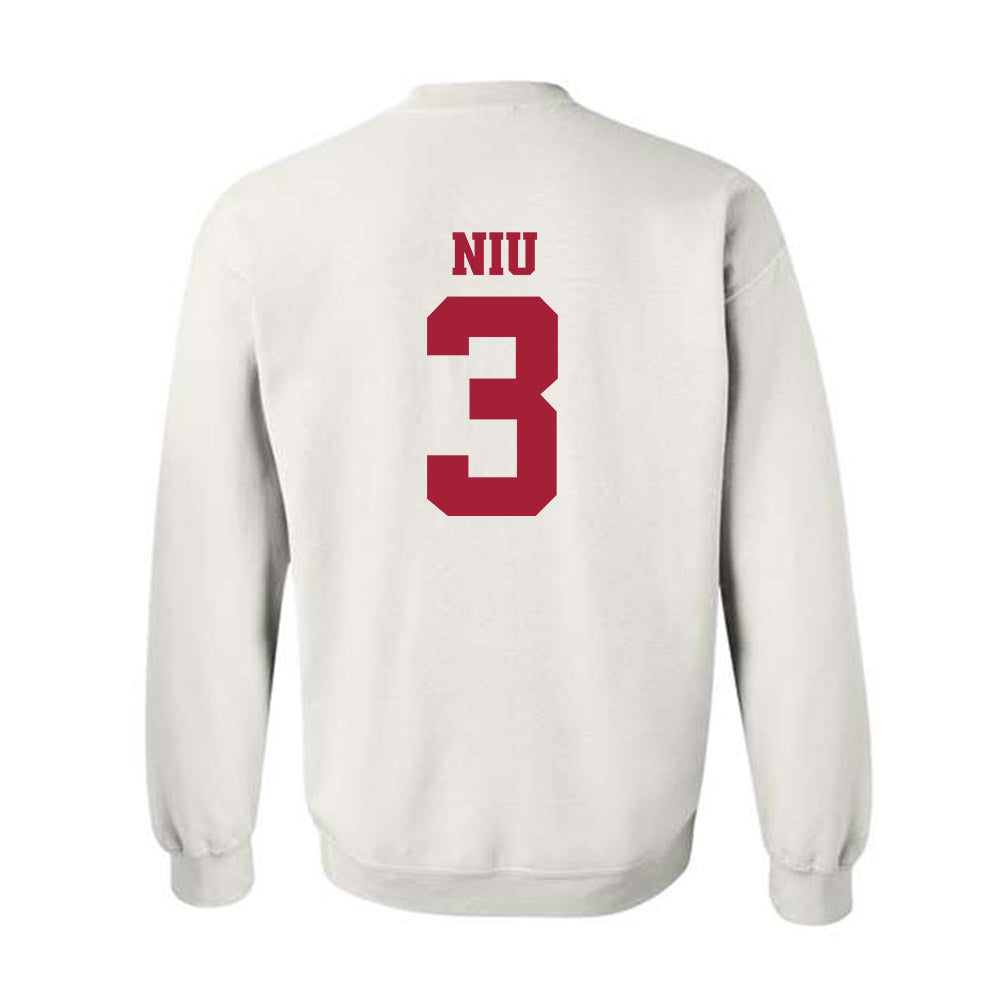 Arkansas - NCAA Women's Volleyball : Livia Niu - 30th Anniversary v4 Crewneck Sweatshirt-1