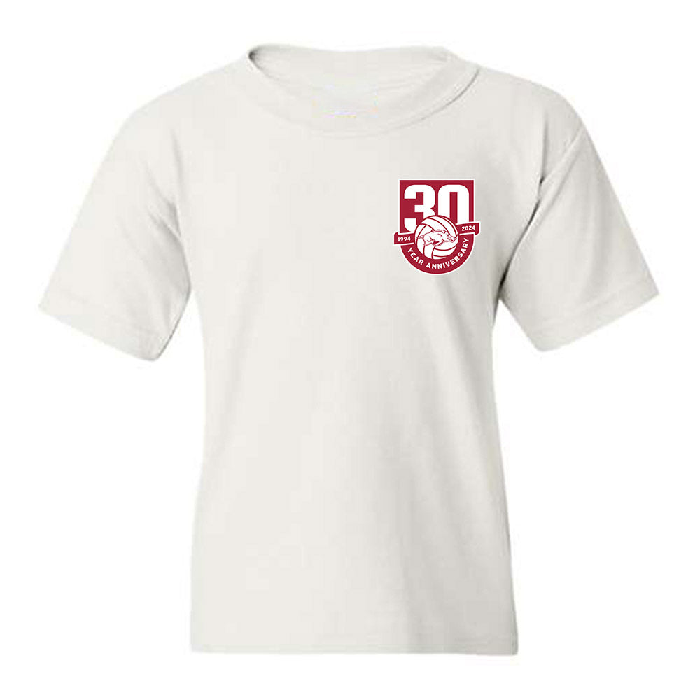 Arkansas - NCAA Women's Volleyball : Gaby Cornier - 30th Anniversary v4 Youth T-Shirt-0
