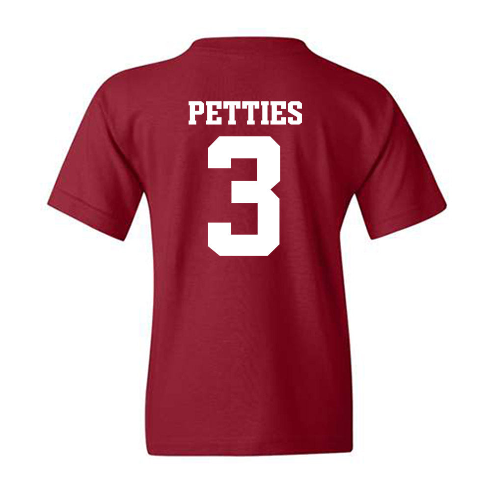 Arkansas - NCAA Women's Volleyball : Sania Petties - 30th Anniversary v4 Youth T-Shirt-1