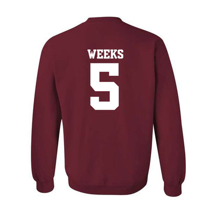 Arkansas - NCAA Women's Volleyball : Kylie Weeks - 30th Anniversary v4 Crewneck Sweatshirt-1