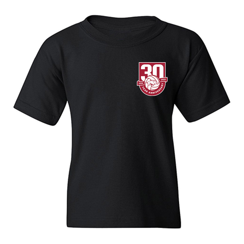 Arkansas - NCAA Women's Volleyball : Gaby Cornier - 30th Anniversary v6 Youth T-Shirt-0