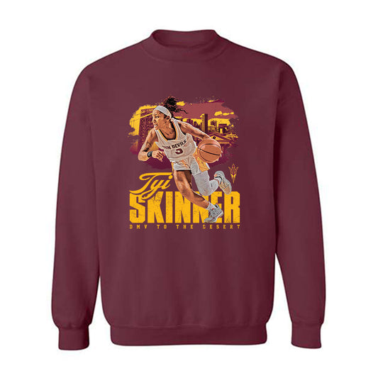 Arizona State - NCAA Women's Basketball : Tyi Skinner - Crewneck Sweatshirt-0