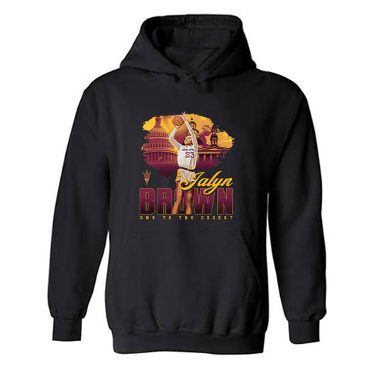 Arizona State - NCAA Women's Basketball : Jalyn Brown - Hooded Sweatshirt-0