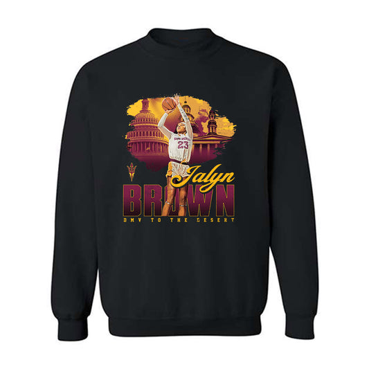 Arizona State - NCAA Women's Basketball : Jalyn Brown - Crewneck Sweatshirt-0