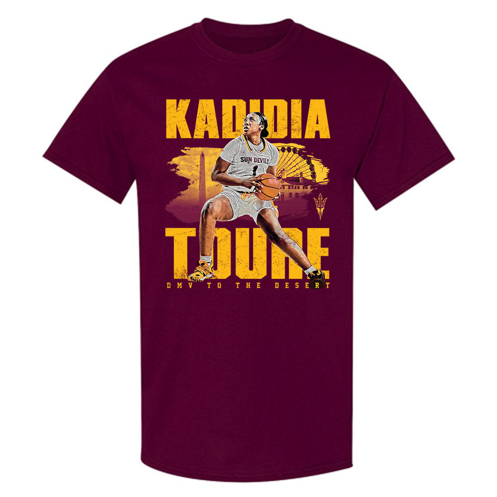 Arizona State - NCAA Women's Basketball : Kadidia Toure - T-Shirt-0