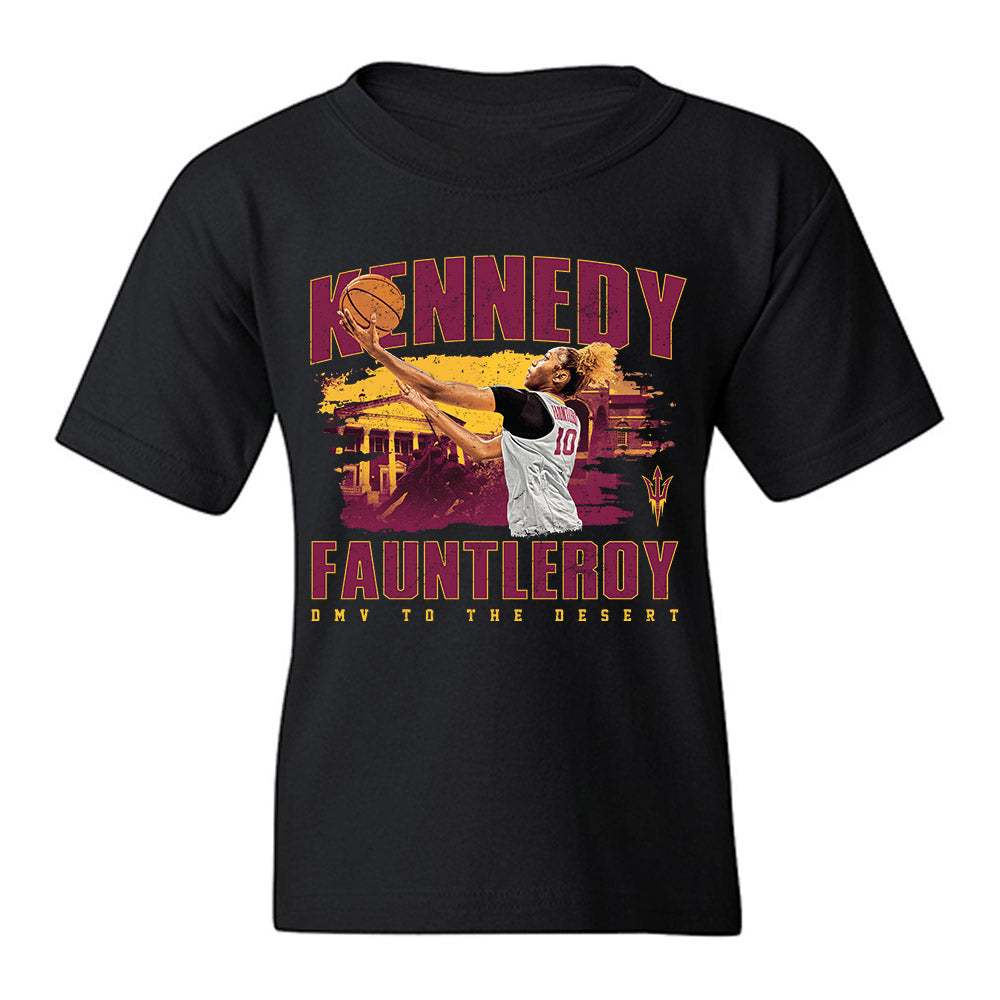 Arizona State - NCAA Women's Basketball : Kennedy Fauntleroy - Youth T-Shirt-0