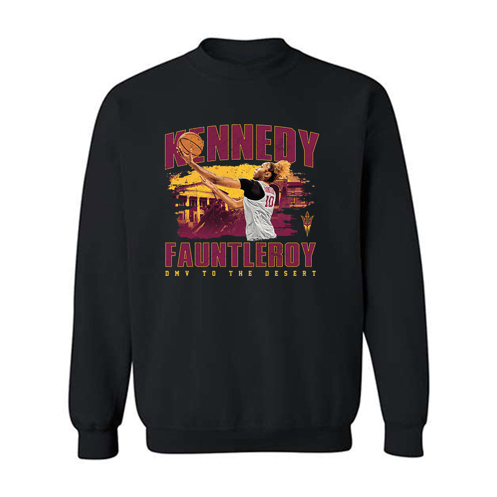 Arizona State - NCAA Women's Basketball : Kennedy Fauntleroy - Crewneck Sweatshirt-0